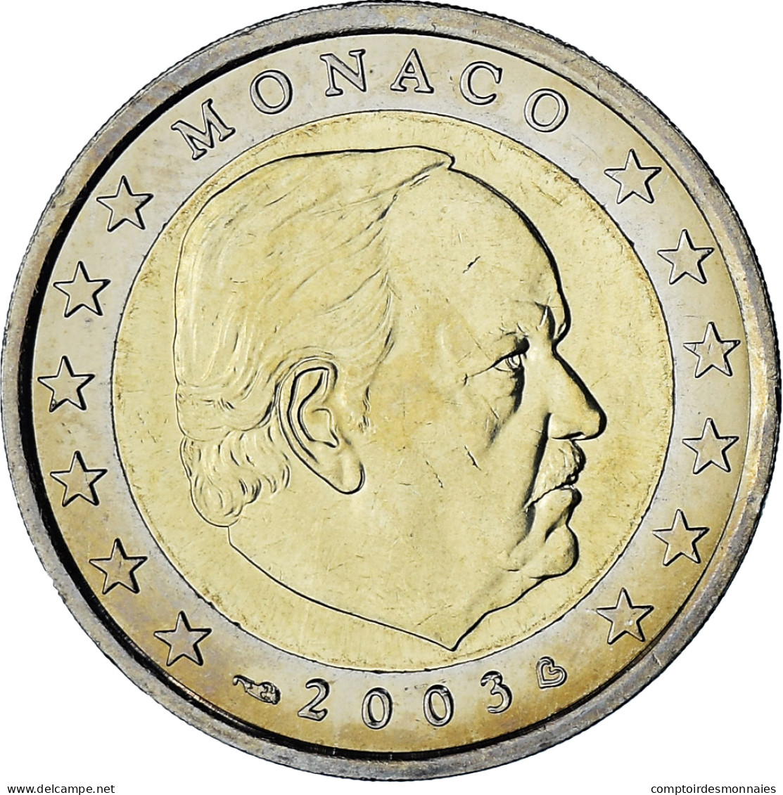 Monaco, Rainier III, 2 Euro, 2003, Paris, SPL, Bimétallique, Gadoury:MC179 - Monaco