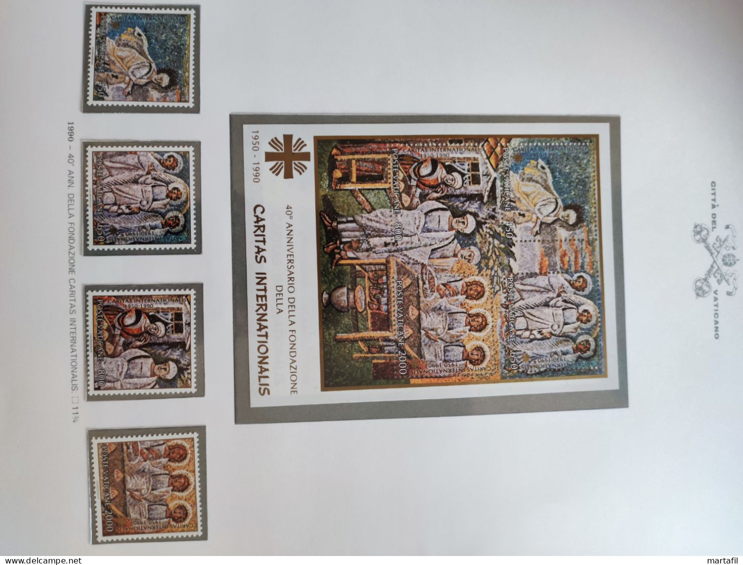 Collezione VATICANO 1978/2012 MNH ** montata su 2 album (GBE e Marini), 99,9% completa.