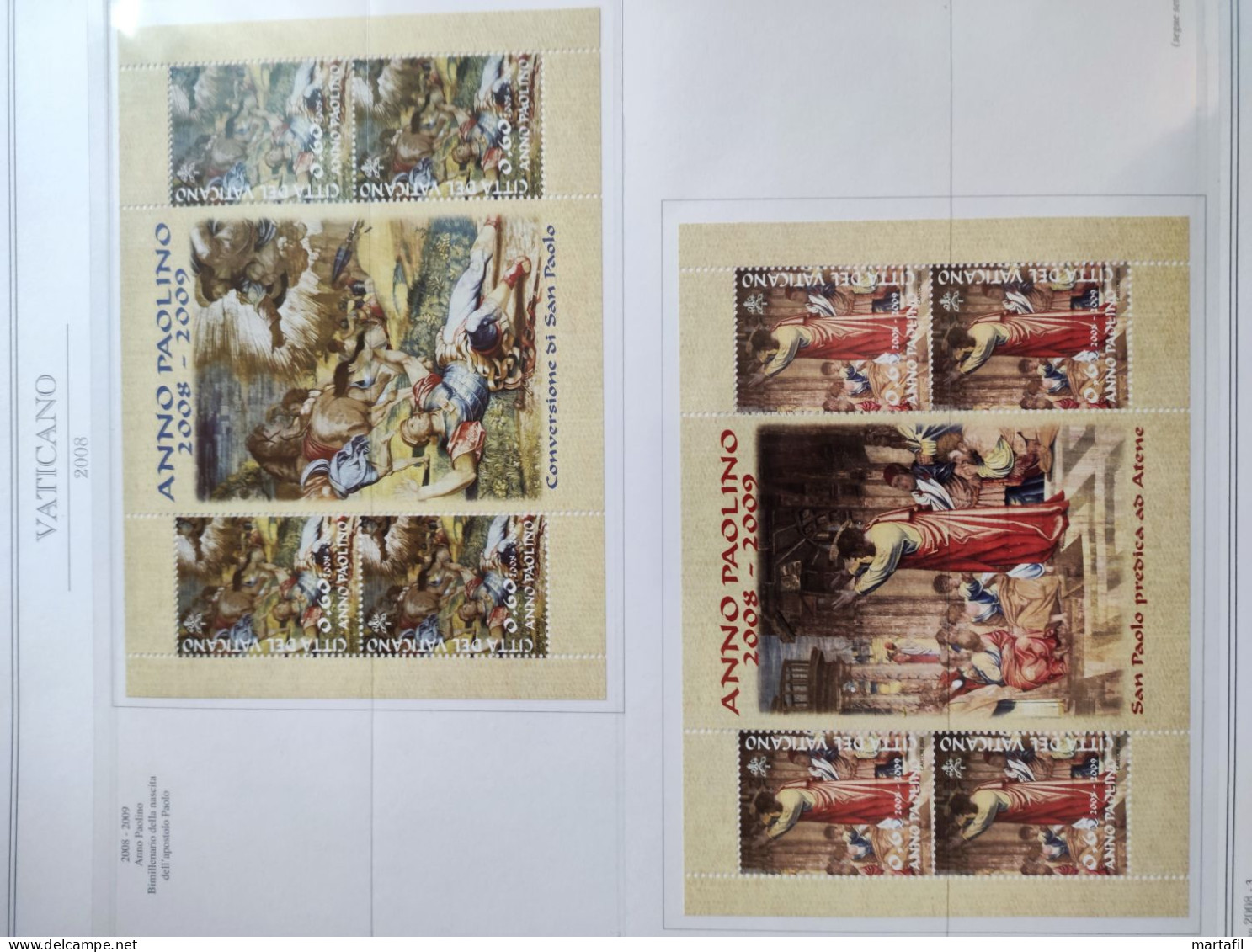 Collezione VATICANO 1978/2012 MNH ** montata su 2 album (GBE e Marini), 99,9% completa.