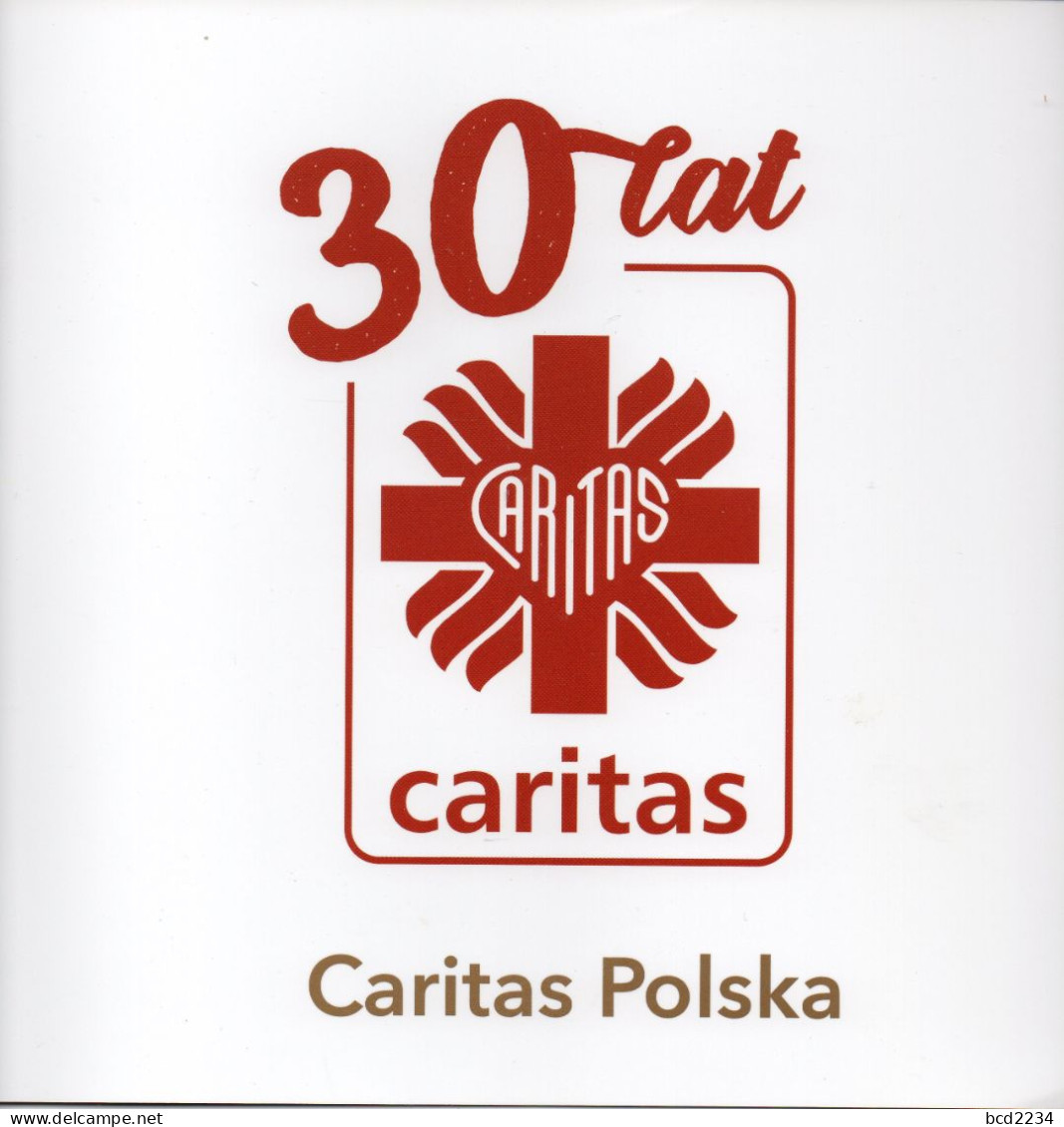 POLAND 2021 SPECIAL LIMITED EDITION PHILATELIC FOLDER: 30 YEARS CHURCH CHARITY HOME & ABROAD AID & EMERGENCY RELIEF - Storia Postale