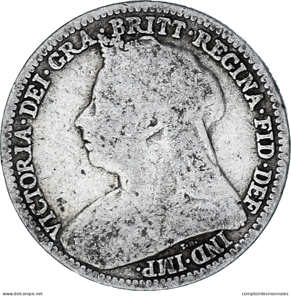 Monnaie, Grande-Bretagne, Victoria, 3 Pence, 1893, TB, Argent, KM:777 - F. 3 Pence