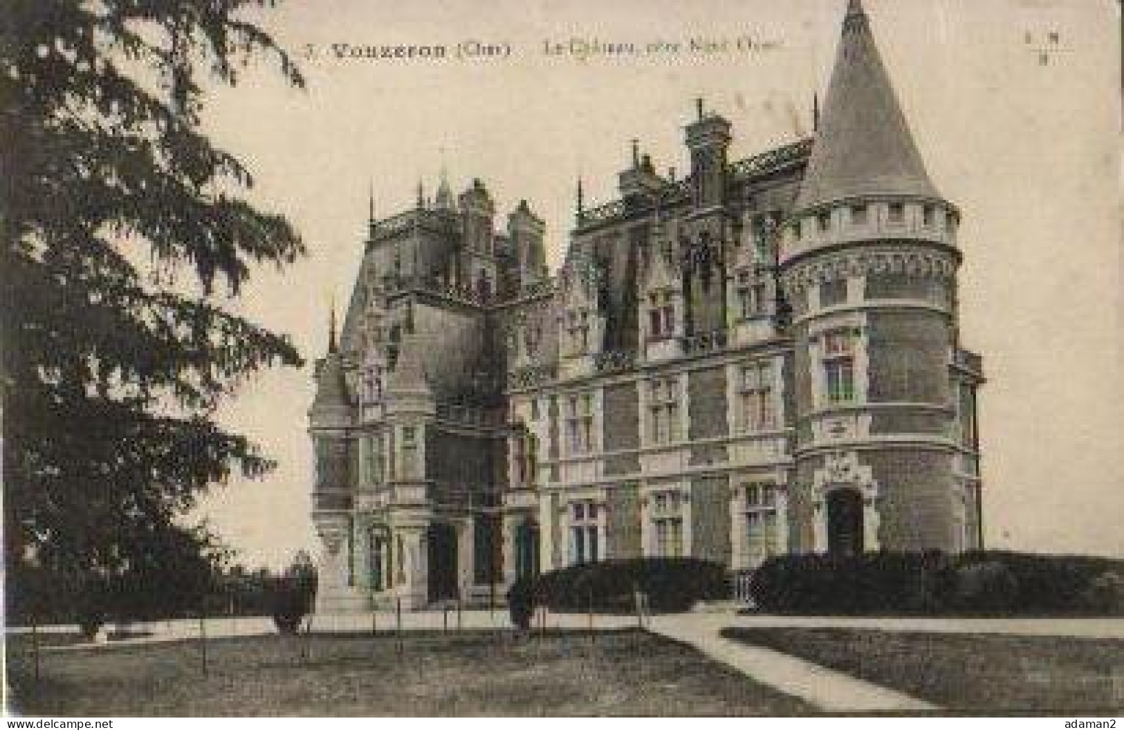 VOUZERON.Le Chateau , Côté Nord Ouest - Vouzeron