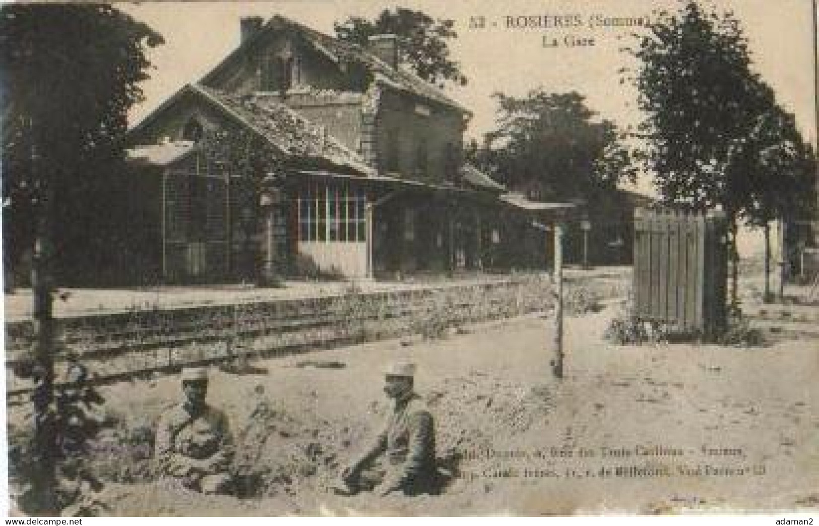 ROSIERES.La Gare - Rosieres En Santerre