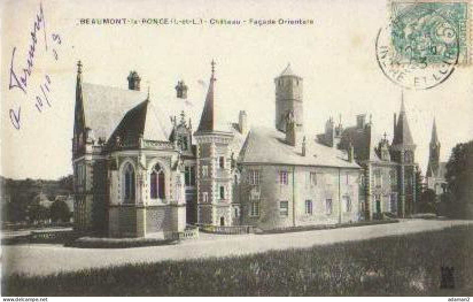 BEAUMONT LA RONCE.Chateau , Façade Orientale - Beaumont-la-Ronce