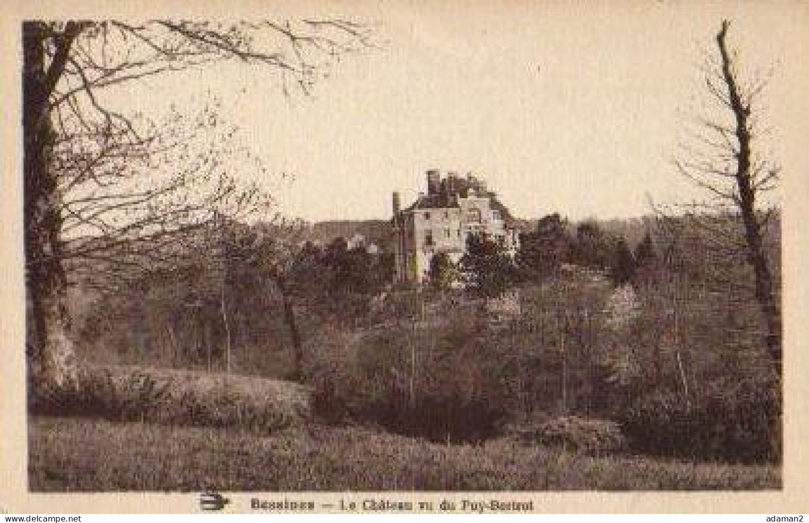 BESSINES.Le Chateau Vu Du Puy-bertrot - Bessines Sur Gartempe