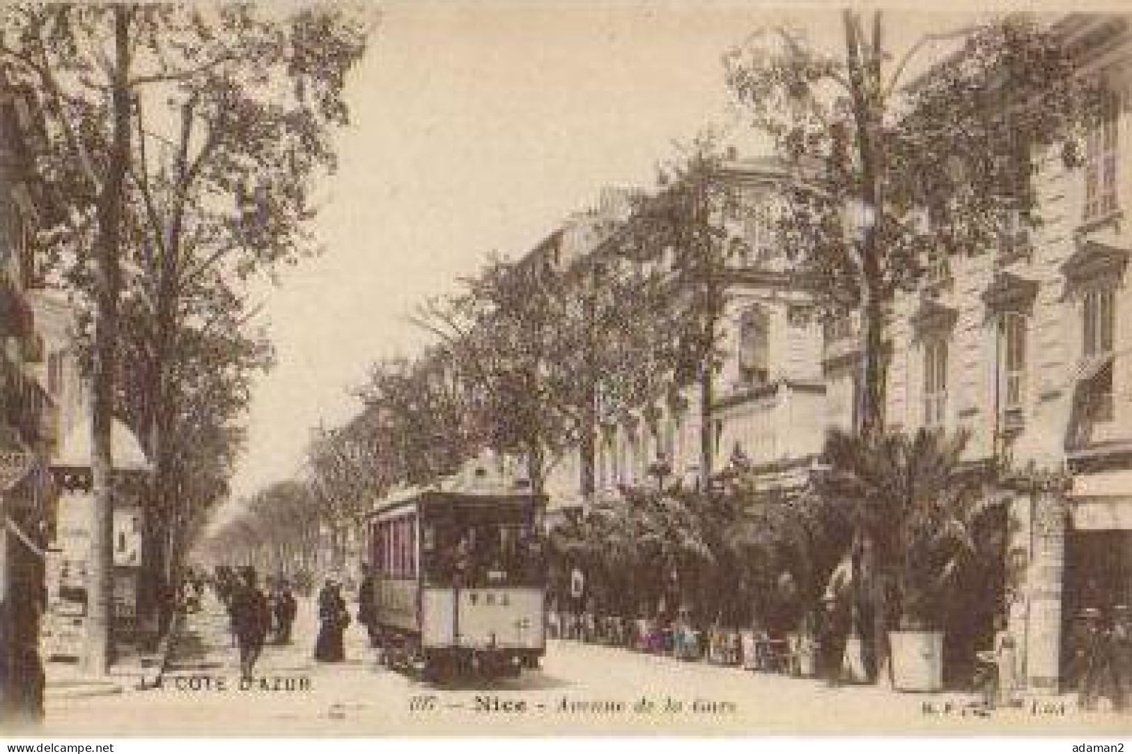 NICE.Avenue De La Gare ( Tramway ) - Transport Urbain - Auto, Autobus Et Tramway