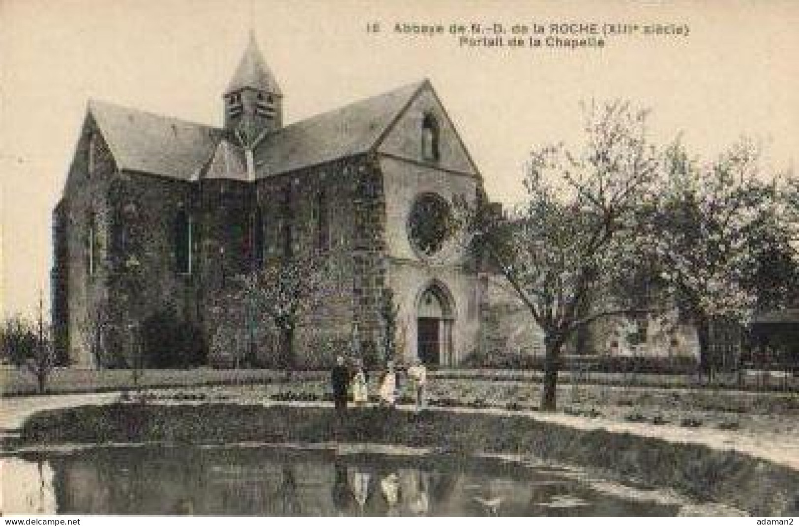 LE MESNIL SAINT DENIS.Abbaye De Notre Dame De La Roche , Portail De La Chapelle - Le Mesnil Saint Denis