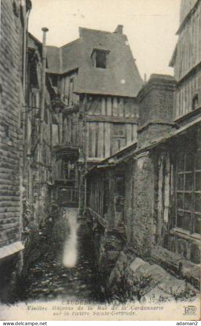 CAUDEBEC EN CAUX.Vieilles Maisons De La Rue De La Cordonnerie Sur La Rivière Sainte Gertrude - Caudebec-lès-Elbeuf