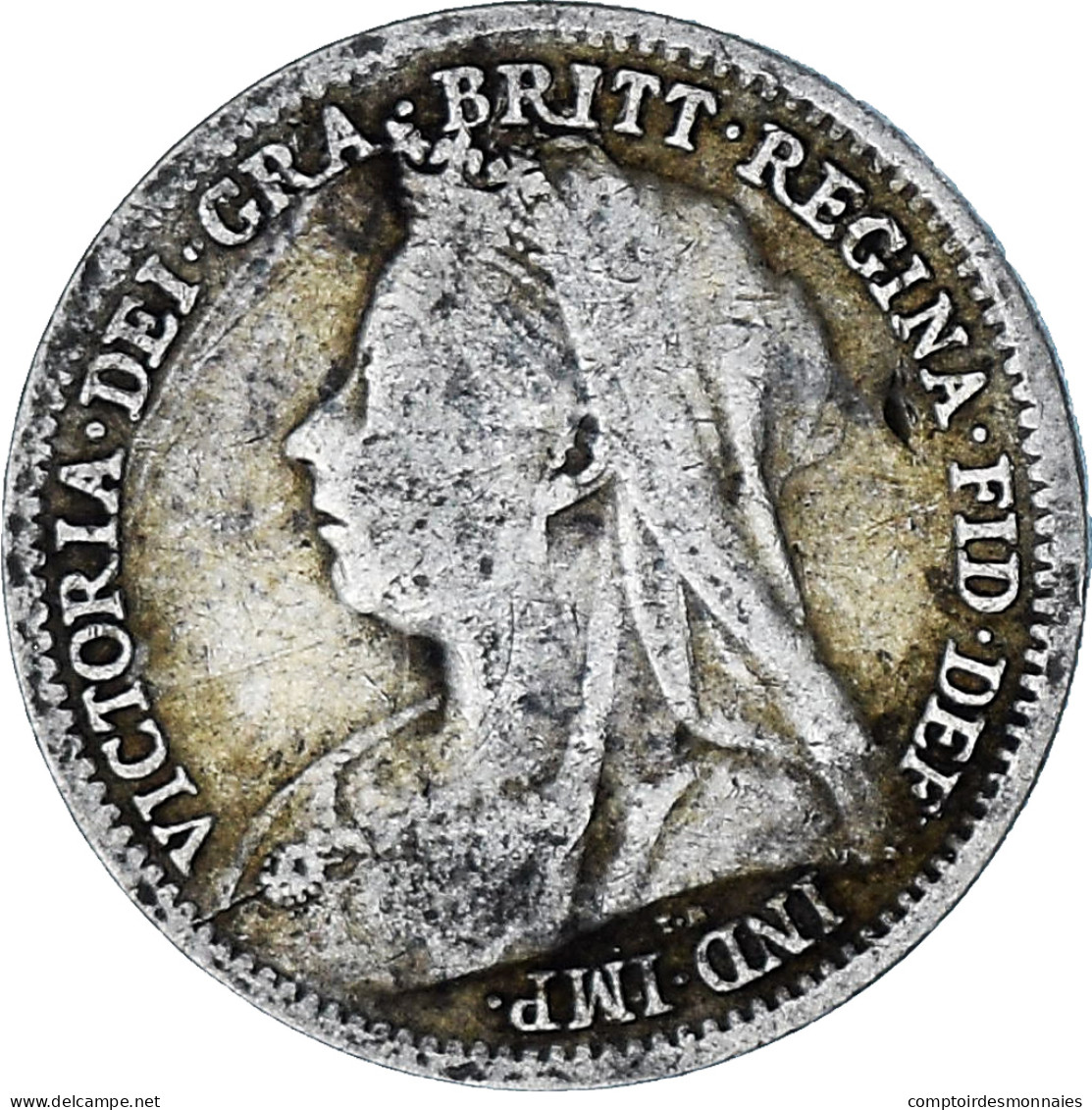 Monnaie, Grande-Bretagne, Victoria, 3 Pence, 1900, TB+, Argent, KM:777 - F. 3 Pence