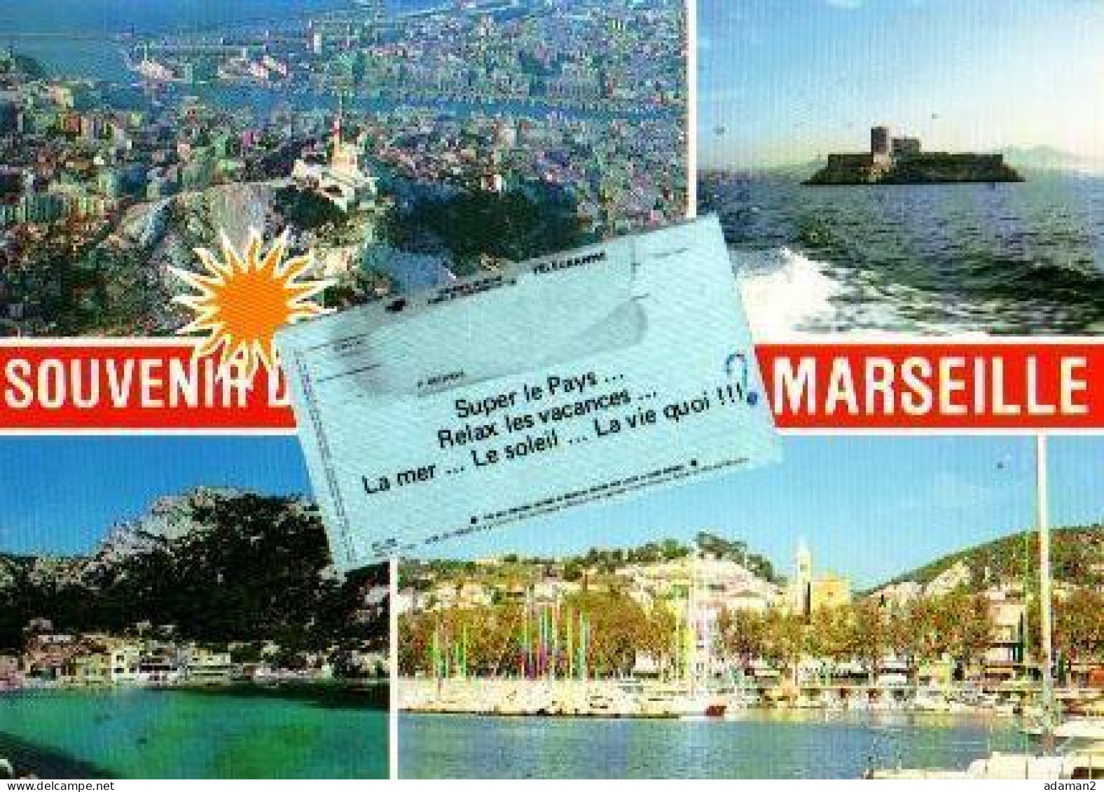 MARSEILLE. 4 Vues , Calanque De Sormiou , L'estaque Plage , La Vierge , Le Chateau D'if - L'Estaque