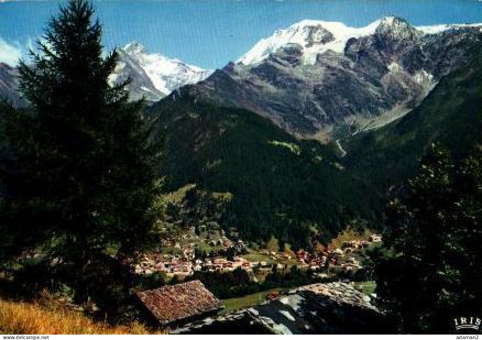 LES CONTAMINES MONTJOIE.La Station , Le Bionnassay , Le Mont Blanc , Les Domes De Miage - Contamine-sur-Arve