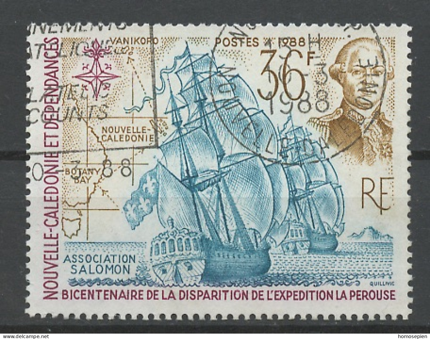 Nouvelle Calédonie - Neukaledonien - New Caledonia 1988 Y&T N°549 - Michel N°819 (o) - 26f Expédition La Pérouse - Used Stamps