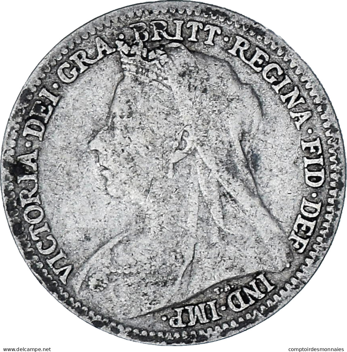 Monnaie, Grande-Bretagne, Victoria, 3 Pence, 1901, TB, Argent, KM:777 - F. 3 Pence