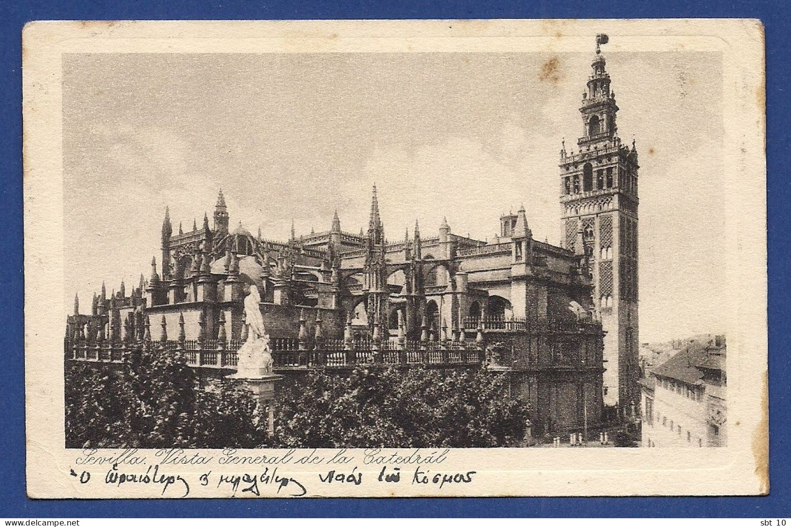 Spain 1929 - Sevilla Vista General De La Catedral [Lujo Grabade 2] - Sevilla