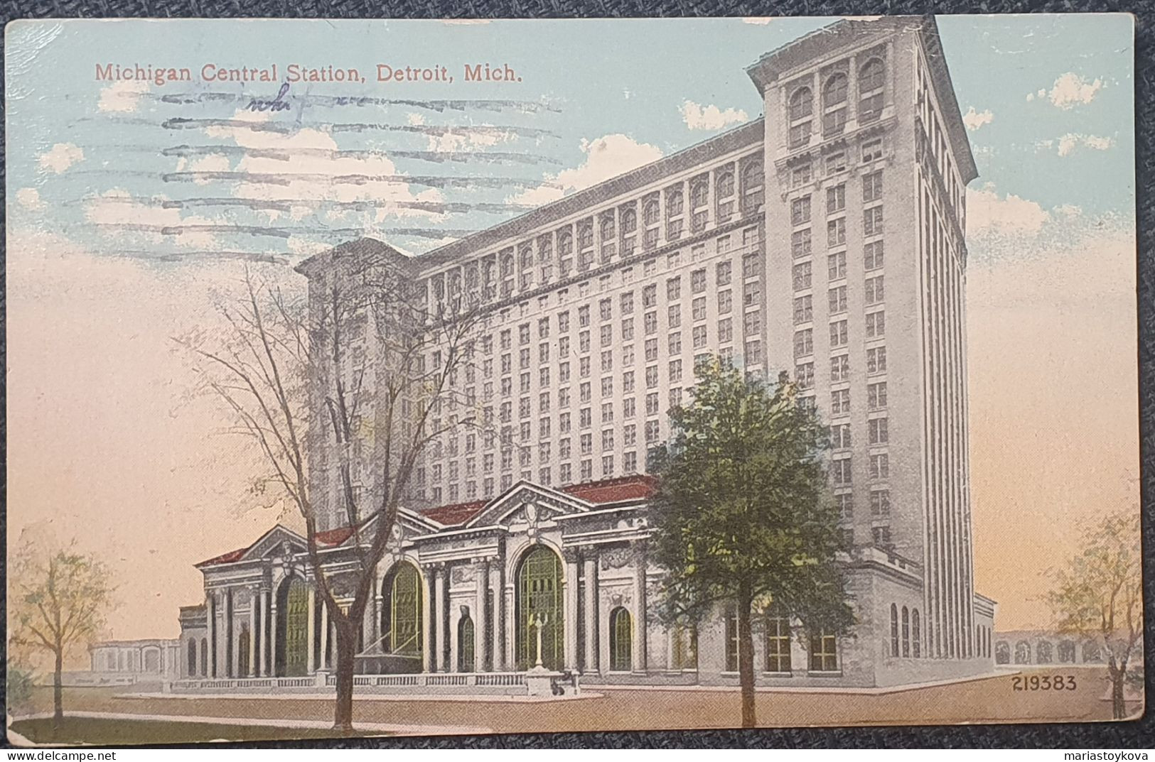 1914.  USA. Michigan Central Station.Detroit. - Detroit