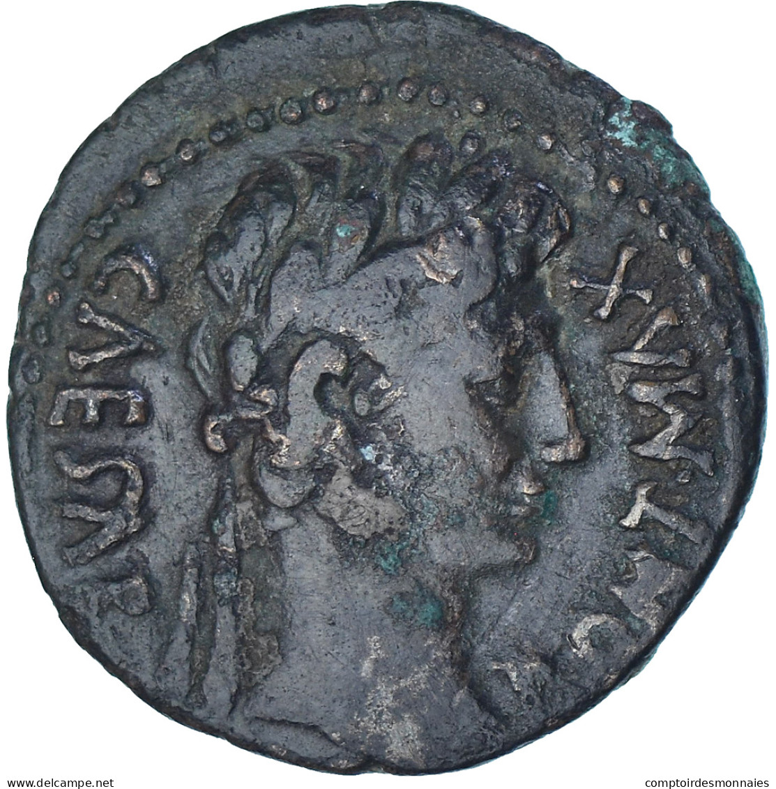 Monnaie, Auguste, As, 10-6 BC, Lugdunum, TTB, Bronze, RIC:I-230 - Les Julio-Claudiens (-27 à 69)