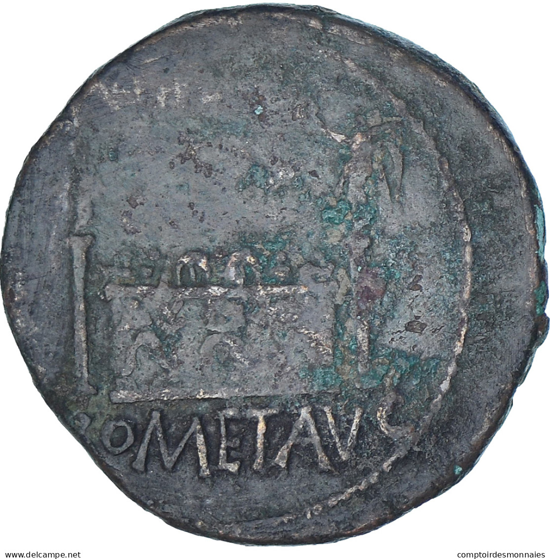 Monnaie, Auguste, As, 10-6 BC, Lugdunum, TTB, Bronze, RIC:I-230 - La Dinastia Giulio-Claudia Dinastia (-27 / 69)