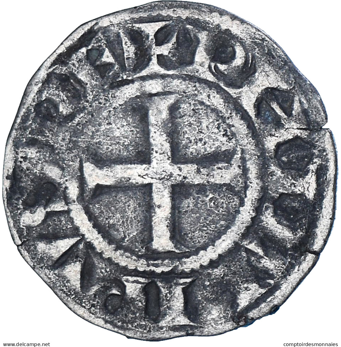 Monnaie, France, Philippe II, Denier, 1180-1223, Saint-Martin De Tours, TTB - 1180-1223 Filippo II Augusto