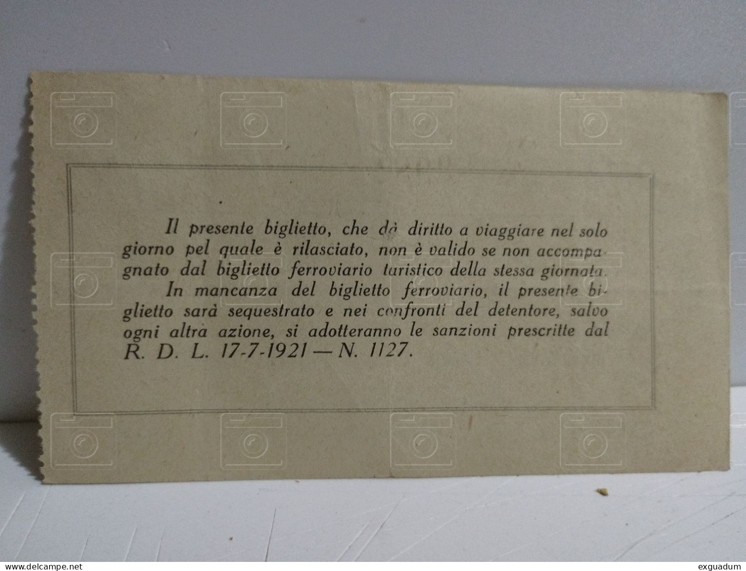 Daily Ticket Napoli ENTE AUTONOMO VOLTURNO Biglietto Speciale Per La Libera Circolazione Tramway Bus 1940 - Europe