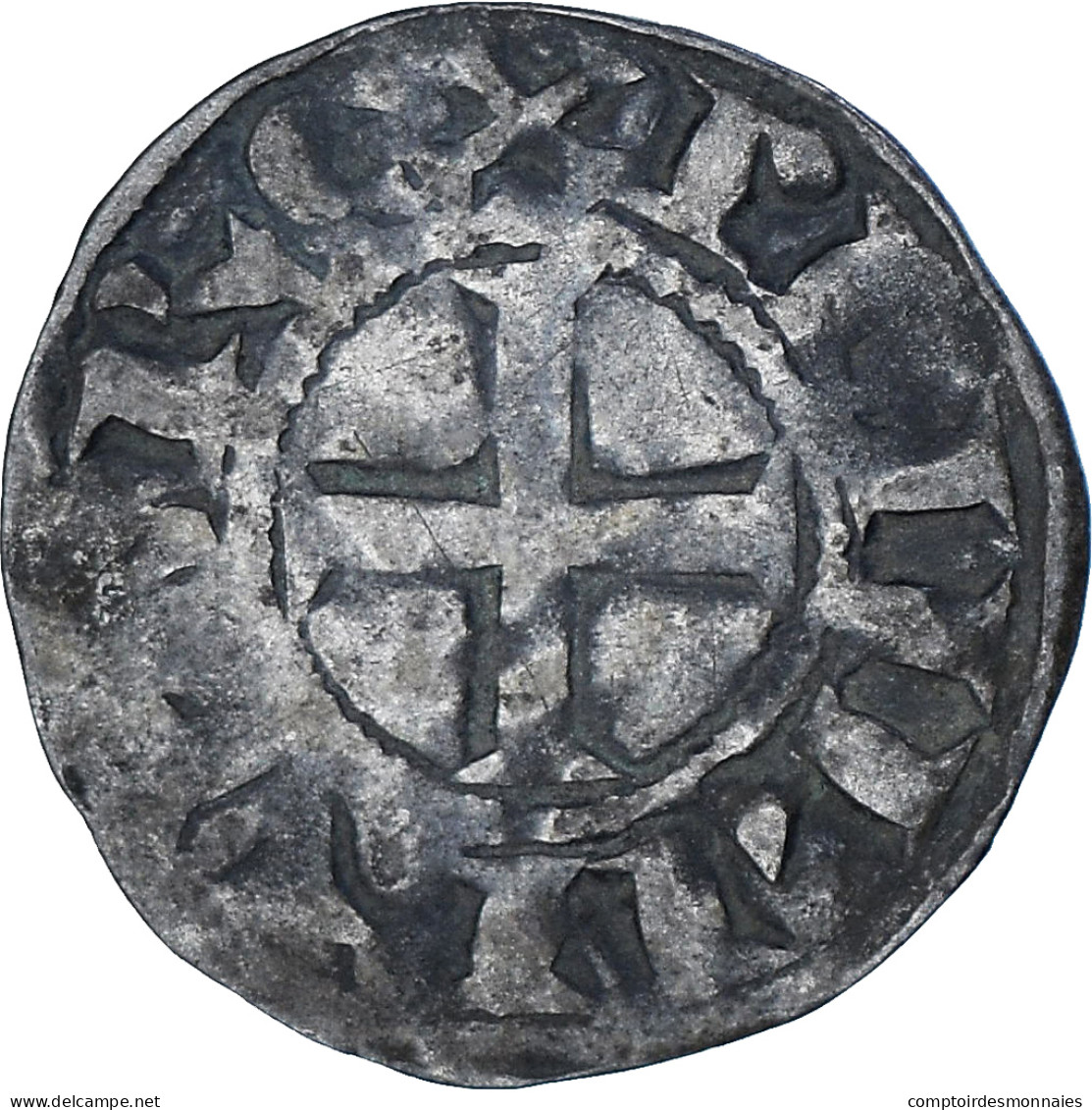Monnaie, France, Philippe II, Denier, 1180-1223, Saint-Martin De Tours, TB+ - 1180-1223 Philipp II. August 