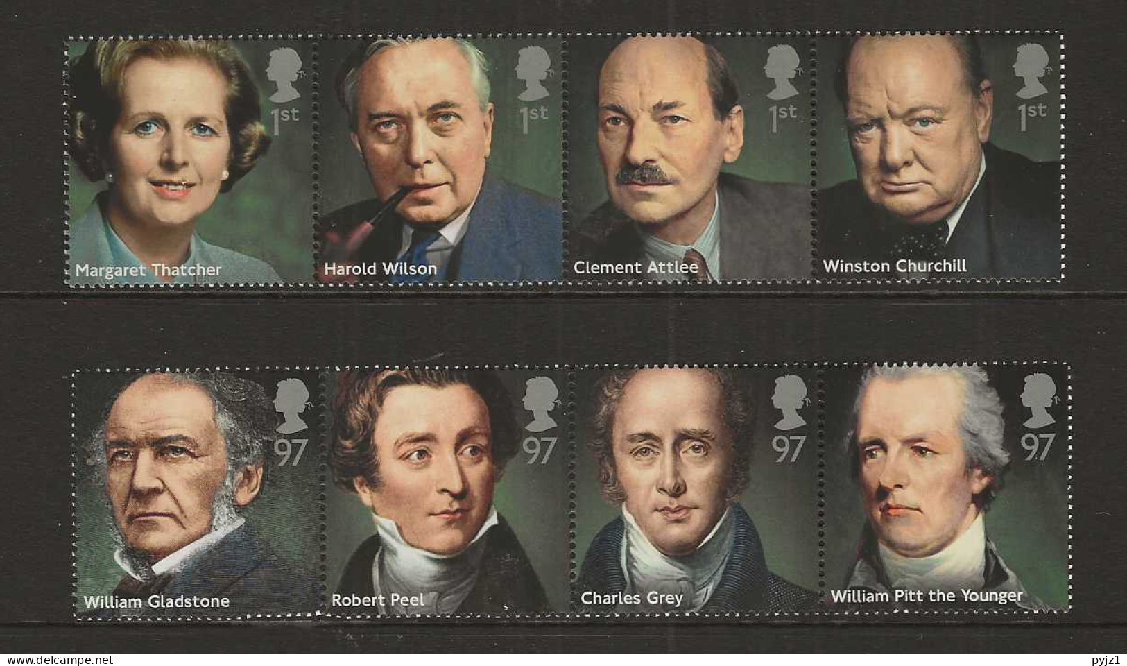 2014 MNH Great Britain Mi 3647-54 Postfris** - Unused Stamps