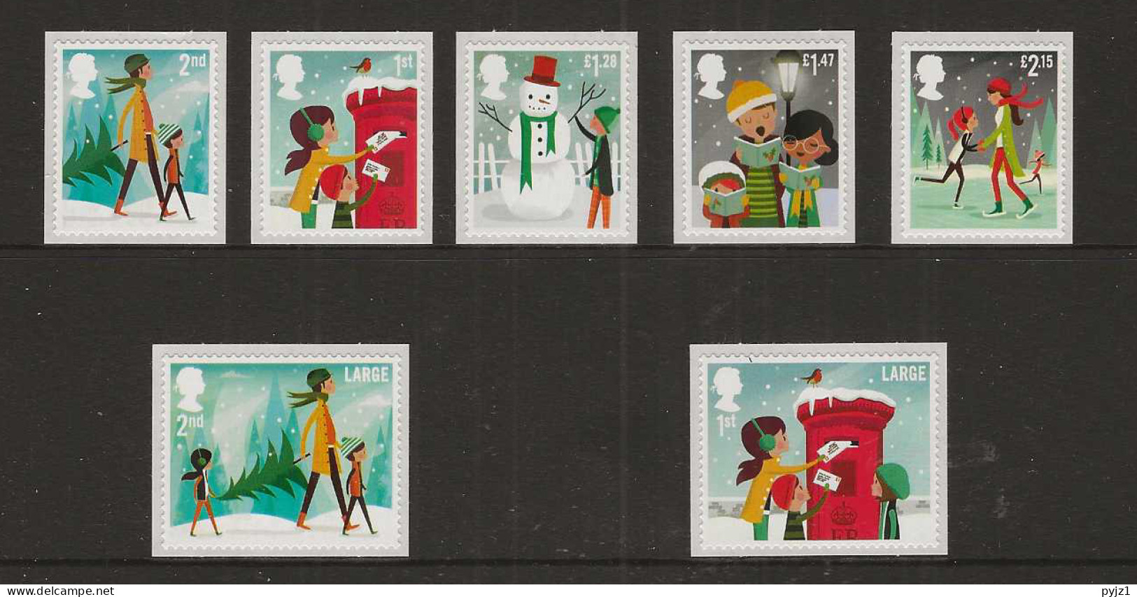 2014 MNH Great Britain Mi 3662-68 Postfris** - Unused Stamps