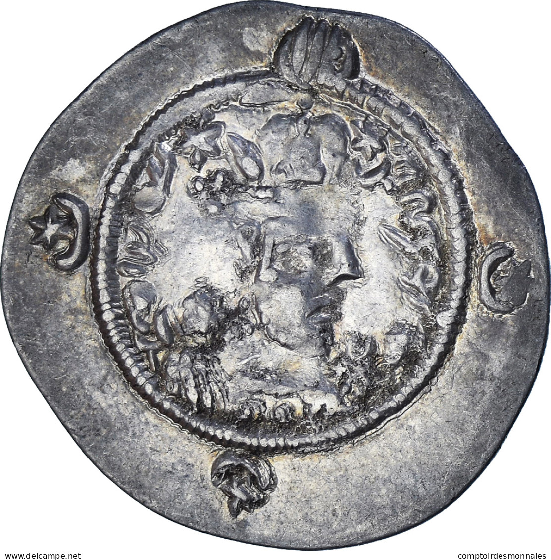 Monnaie, Royaume Sassanide, Hormizd IV, Drachme, 579-590, WYHC, TTB, Argent - Orientales