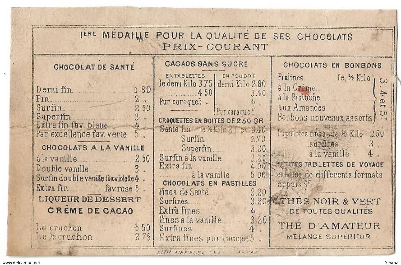 Chromos Chocolat Ibled Le Gland Et La Citrouille Année 1900 - Ibled