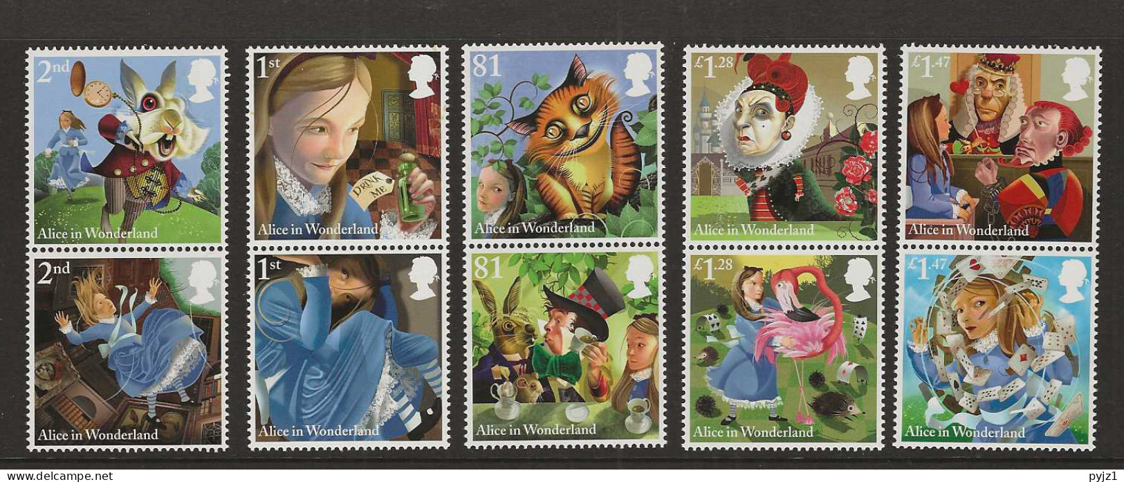 2015 MNH Great Britain Mi 3669-78 Postfris** - Unused Stamps