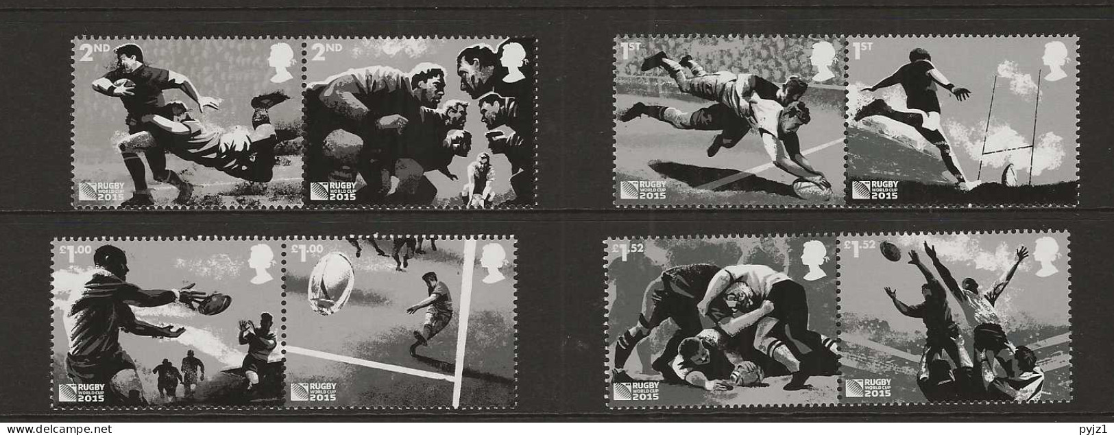 2015 MNH Great Britain Mi 3785-92 Postfris** - Unused Stamps