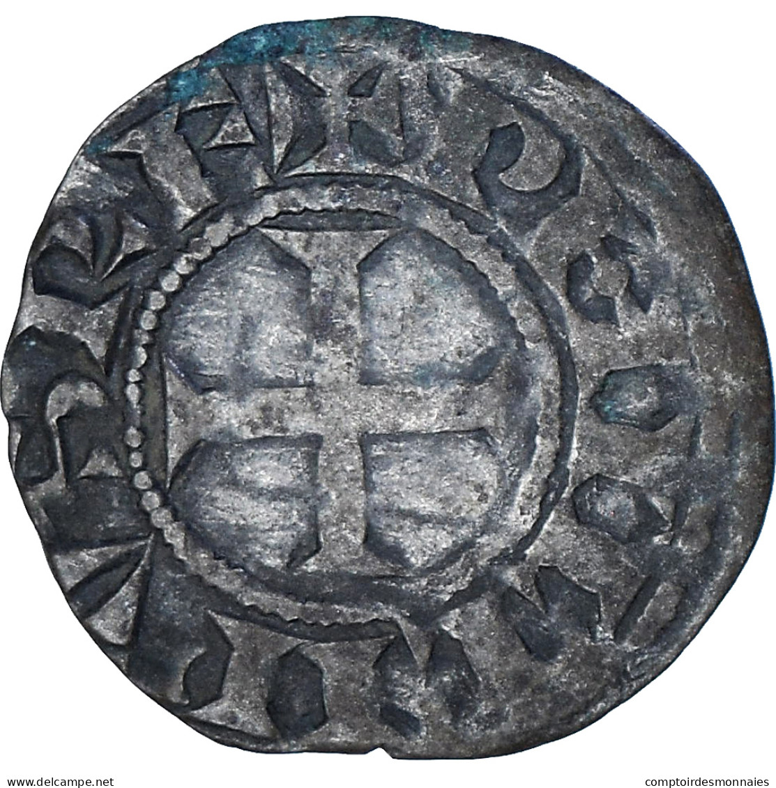 Monnaie, France, Philippe II, Denier, 1180-1223, Saint-Martin De Tours, TTB - 1180-1223 Filippo II Augusto