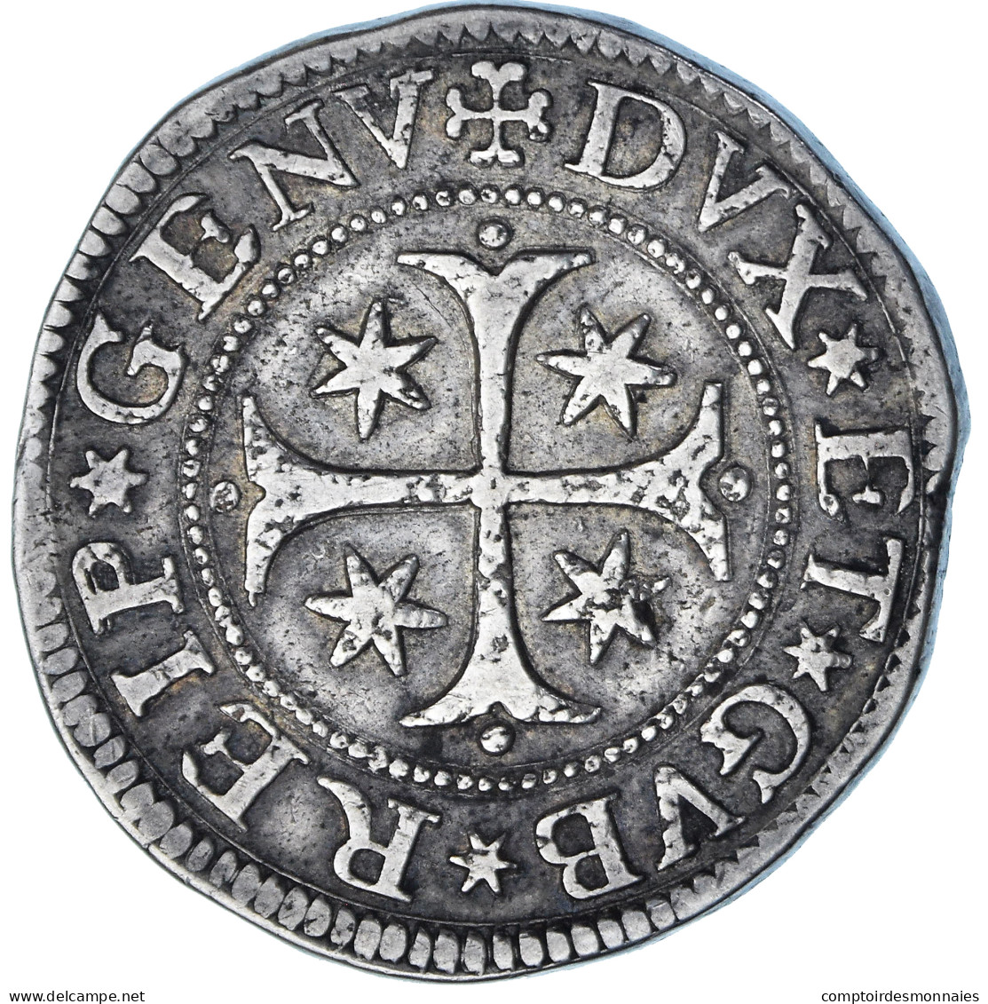 Monnaie, États Italiens, GENOA, Dogi Biennali, Scudo, 1691, Genoa, TTB, Argent - Genua