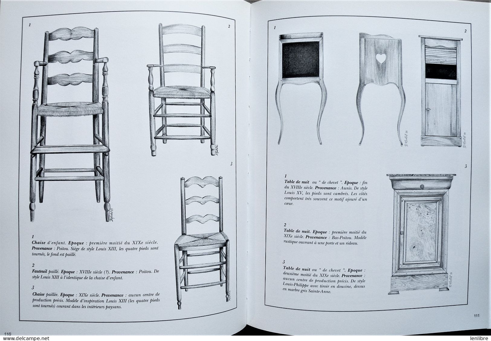 Le MOBILIER. Vendée, Poitou, Charentes. Son Histoire - Son Abandon – Guide de sa restauration. G. Aubisse. 1992.