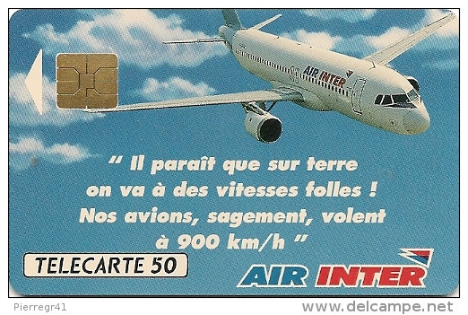 CARTE-PRIVEE-02/91-D590-50U-SO3-AIR INTER 2-N° Lot A113502-Utilisé-TBE - Privat