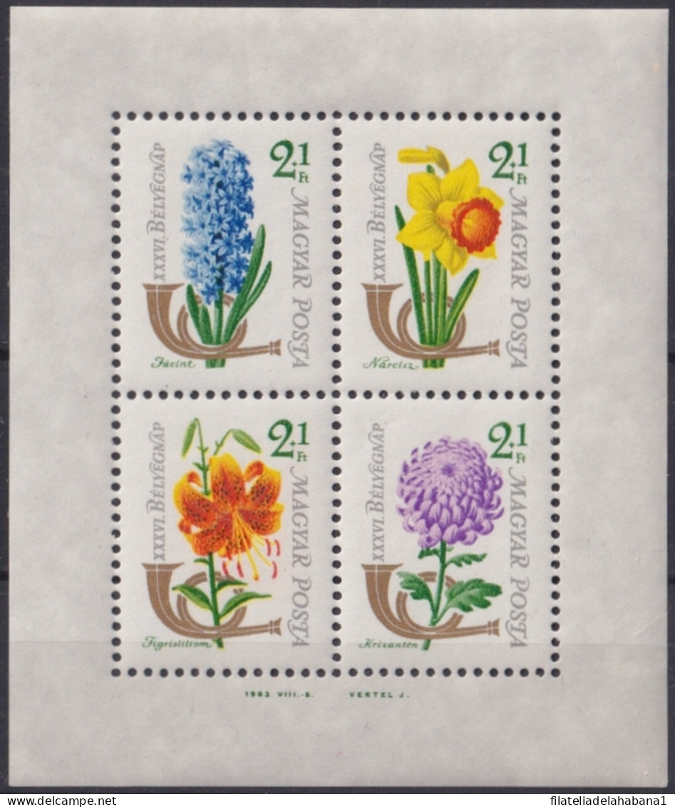 F-EX44442 HUNGARY MNH 1963 BOTANICAL FLOWER FLORES.  - Plantas Medicinales