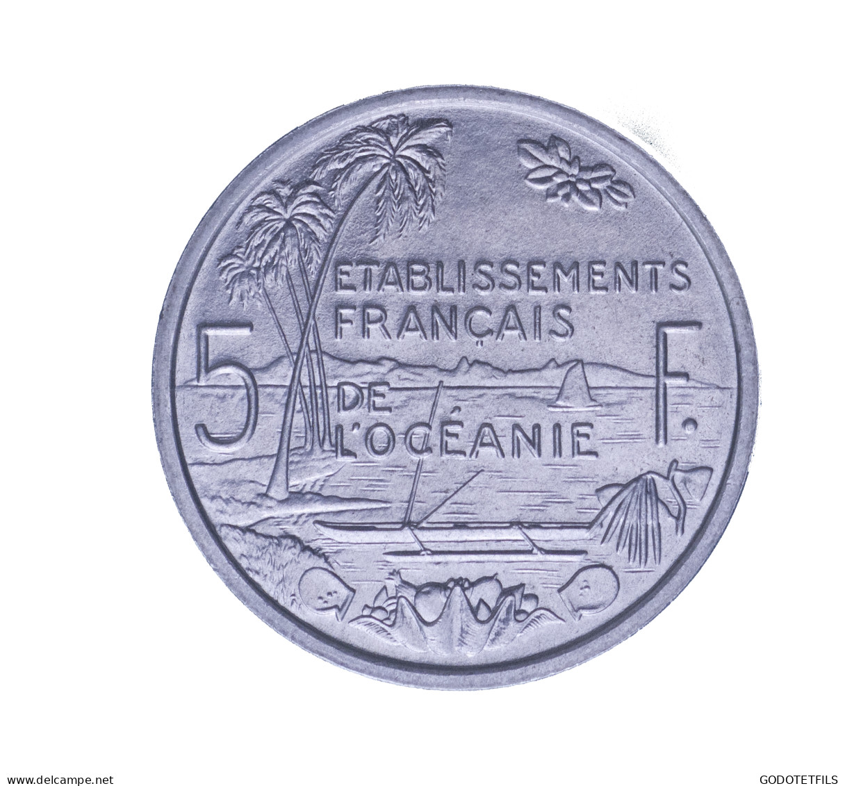 Océanie-5 Francs 1952 Essai - Proeven