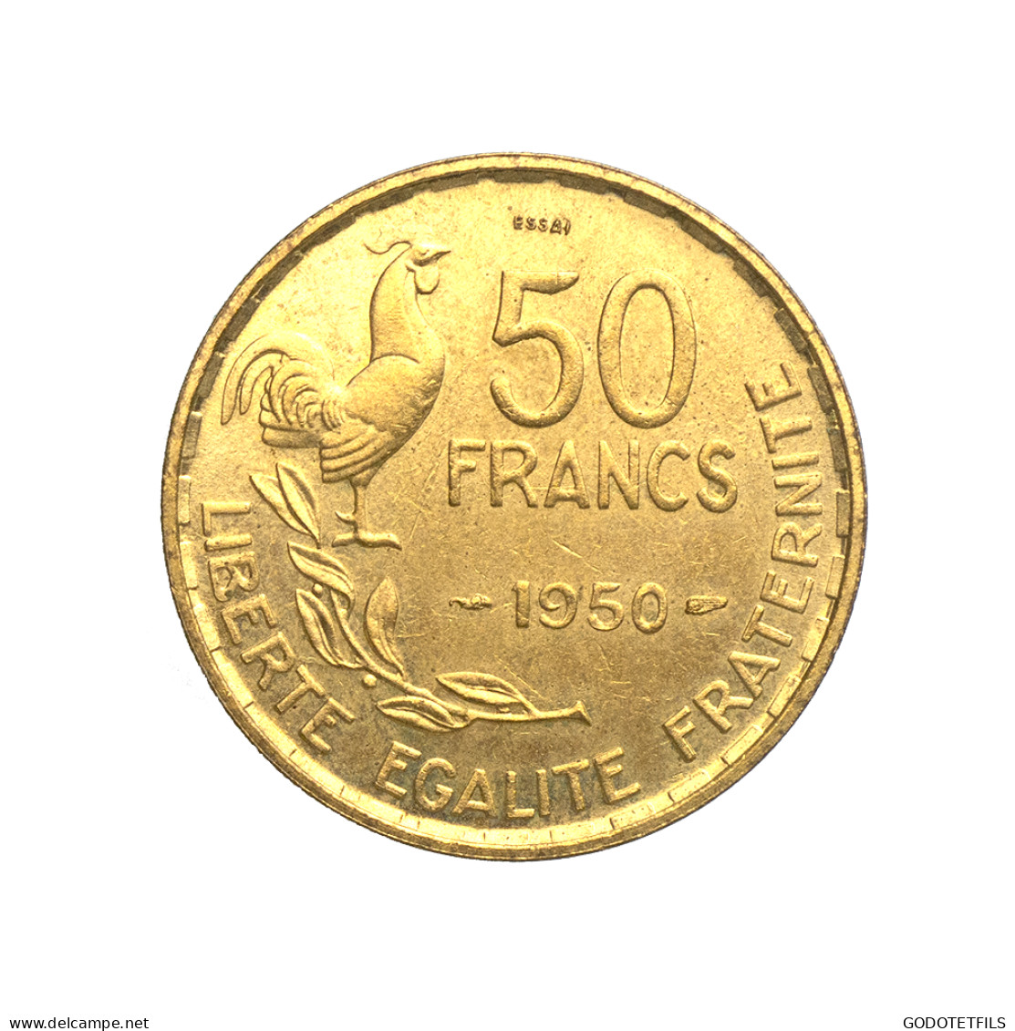 50 Francs Guiraud 1950 Essai - Essais, Piéforts, épreuves & Flans Brunis