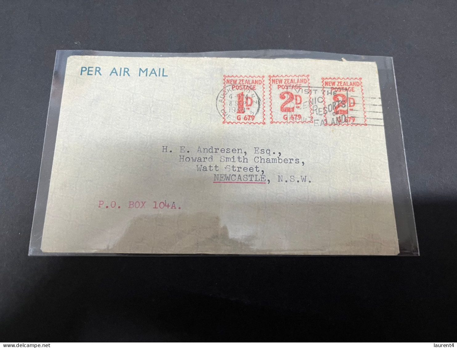 13-9-2023 (1 U 4) New Zealand Letter Posted To Australia (1948 ?)  Via AIR MAIL - Brieven En Documenten