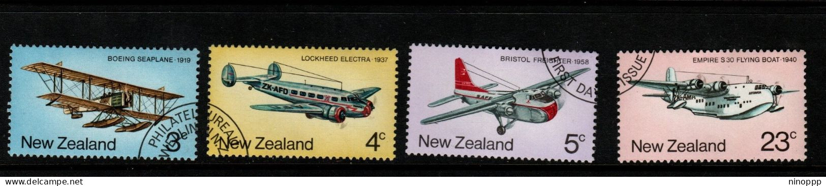 New Zealand SG 1050-53 1974 Air Transport,used - Gebraucht