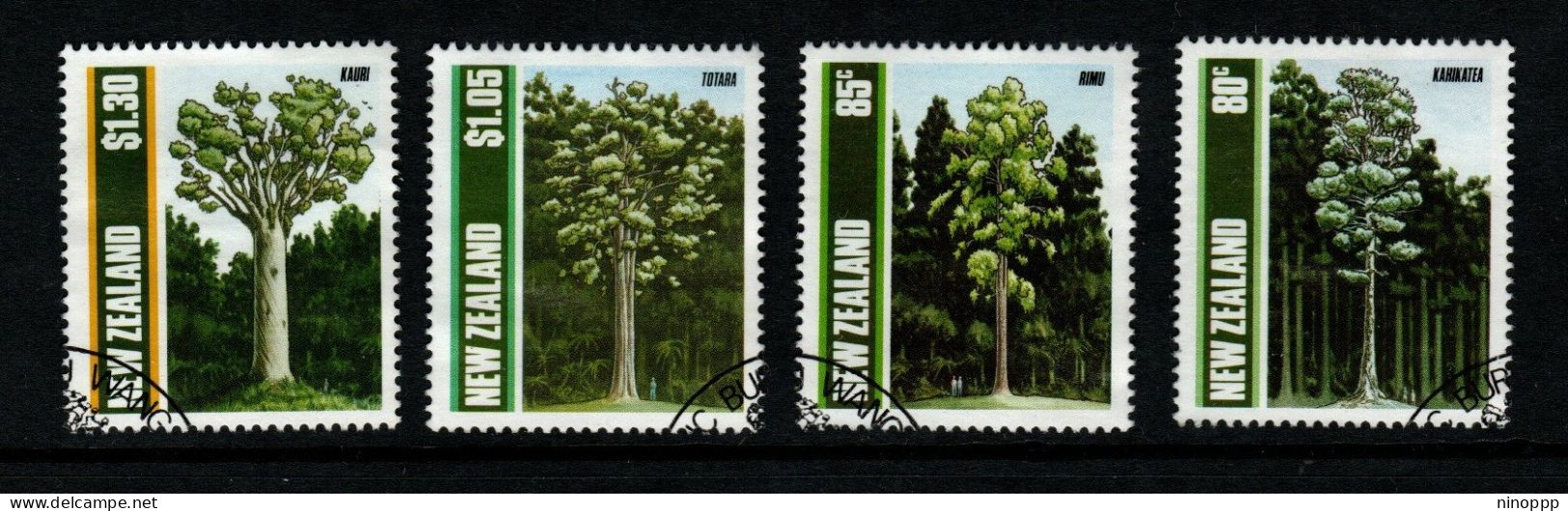 New Zealand SG 1511-14  1989 Trees,used - Gebraucht