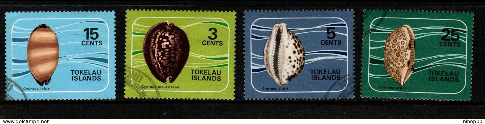 Tokelau SG 41-44  Shells Used - Tokelau