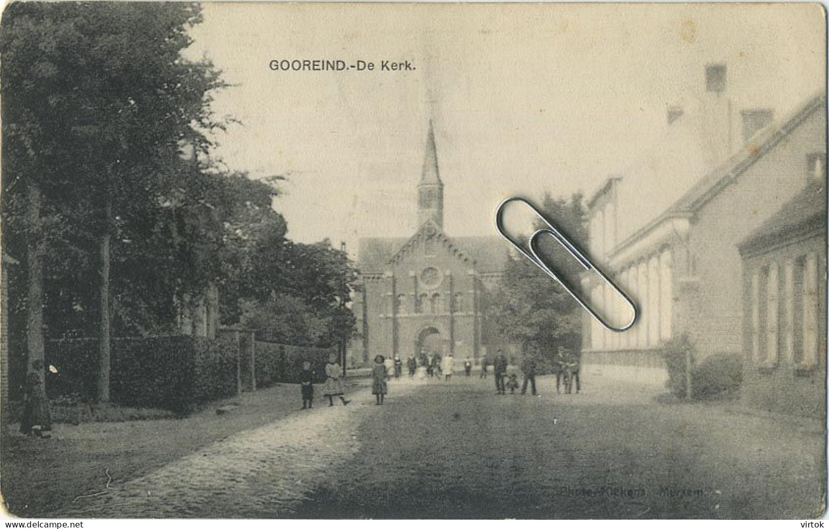 Gooreind :  De Kerk  (  1911 Met Zegel ) - Wuustwezel