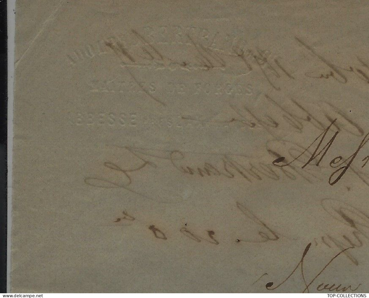 1858 ENTETE Adolphe Bertrand Hauts Fourneaux Forges Laminoirs Abbesse St Paul Les Dax Landes => Holagray Allary Bordeaux - 1800 – 1899