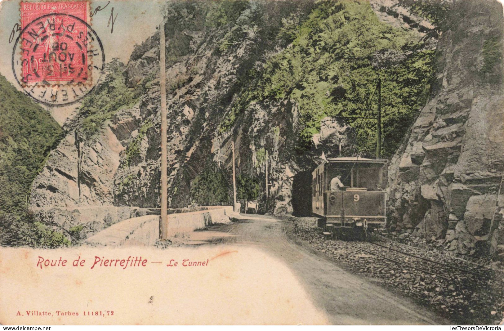 FRANCE - Pierrefitte - Route De Pierrefitte - Le Tunnel - Colorisé  - Carte Postale Ancienne - Pierrefitte Sur Seine