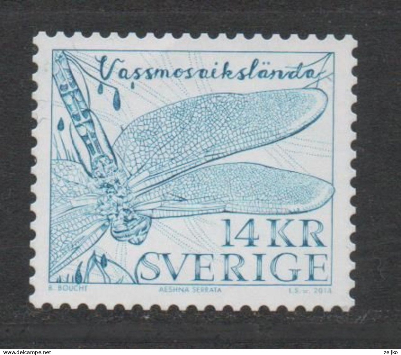 Sweden, Used, 2014, Michel 2989, Fauna, Insects - Usados