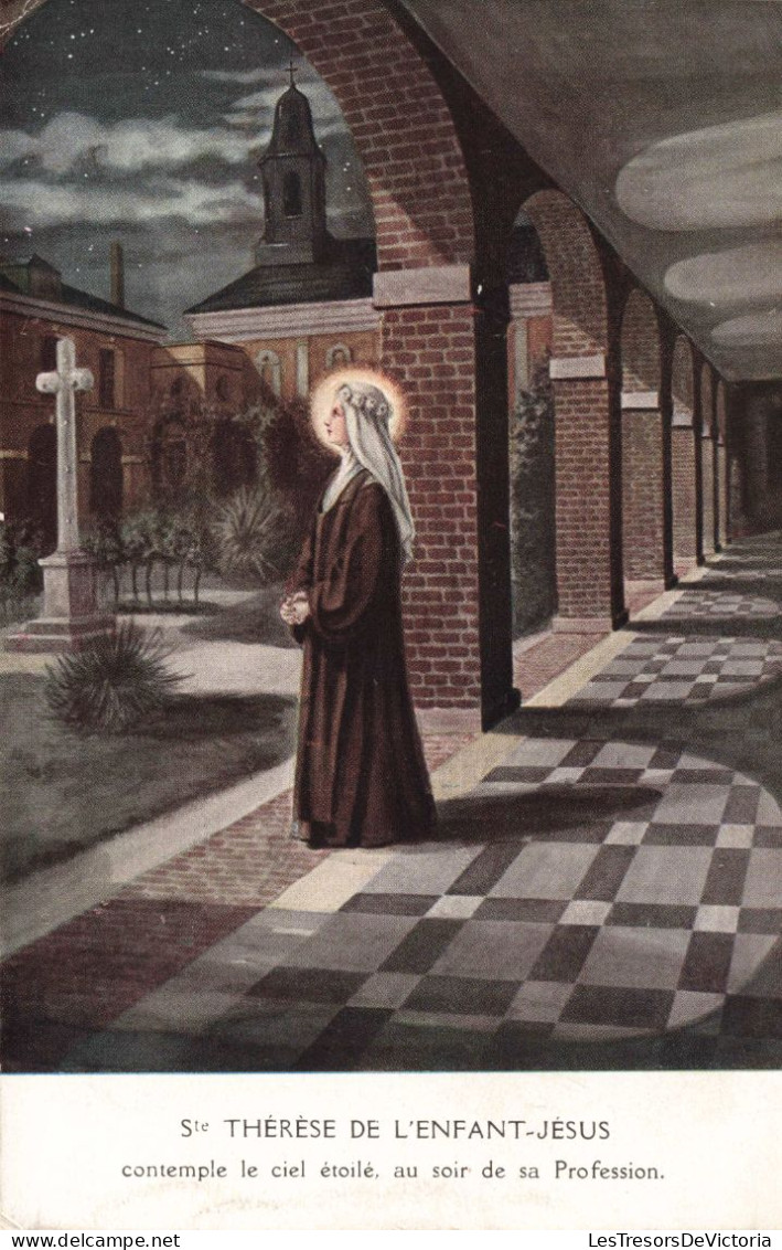 RELIGION - Christianisme - Sainte Thérèse De L'Enfant Jésus Contemple Le Ciel étoilé - Carte Postale Ancienne - Heiligen