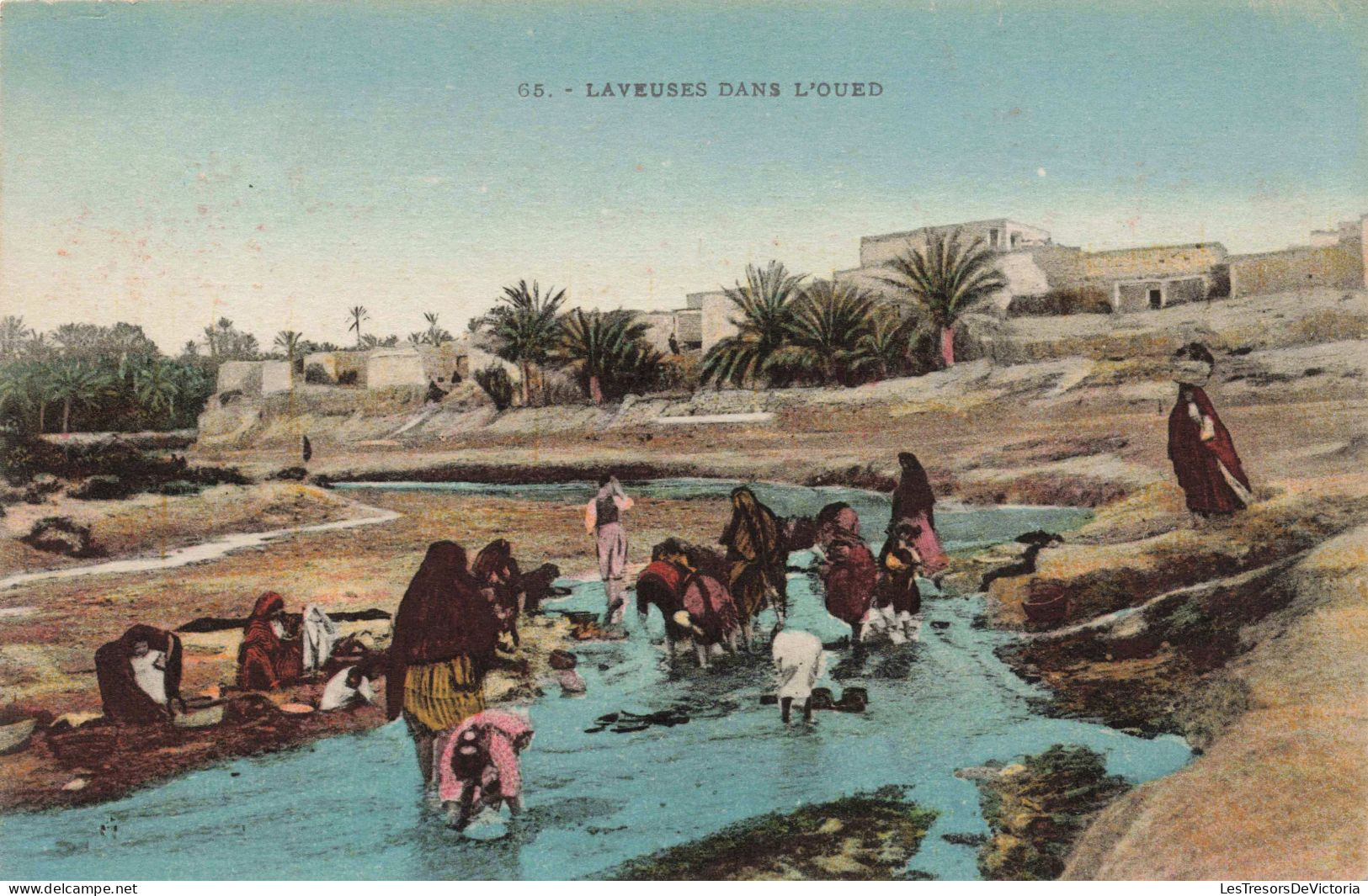 MAROC - Laveuses Dans L'Oued Tensif - Colorisé - Animé - Carte Postale Ancienne - Otros & Sin Clasificación