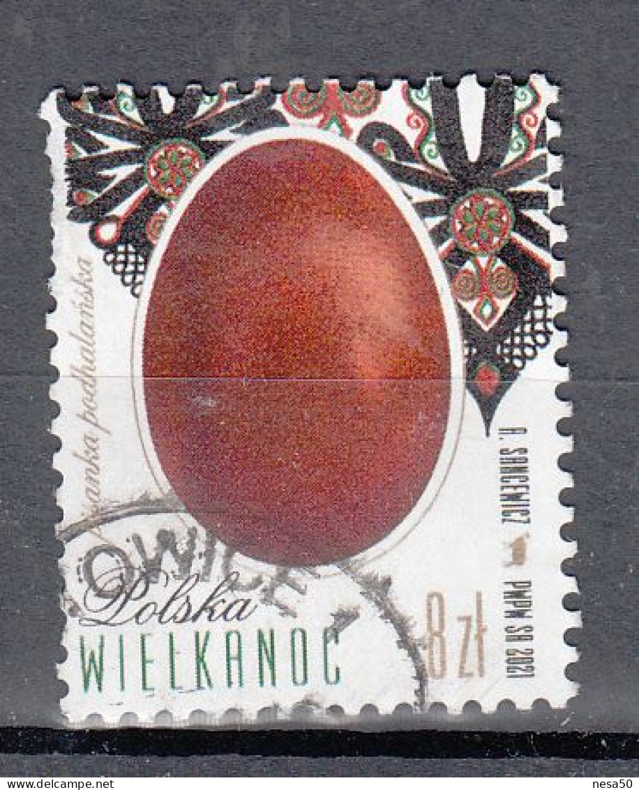 Polen 2021 Mi Nr 5276, Paasei, Easter Egg - Used Stamps