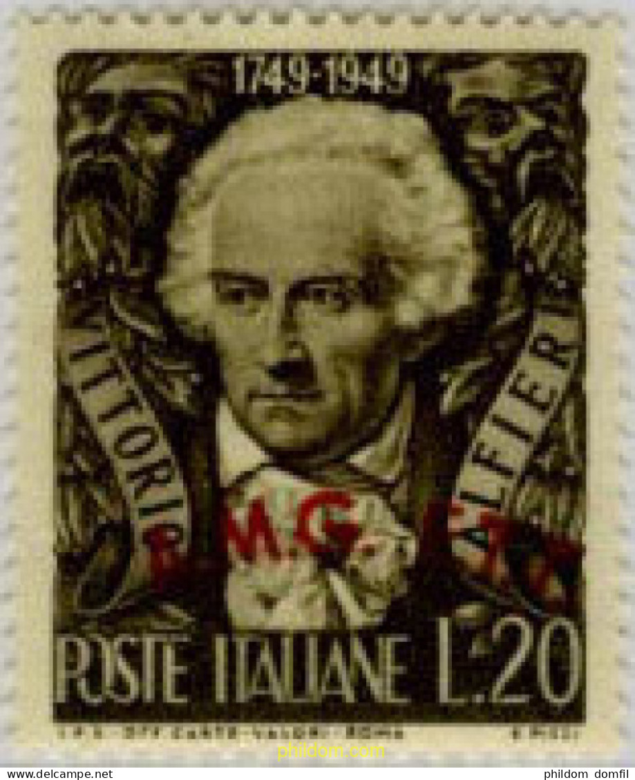 166892 MNH TRIESTE Zona A 1949 200 ANIVERSARIO DEL NACIMIENTO DE VITTORIO ALFIERI - Altri & Non Classificati