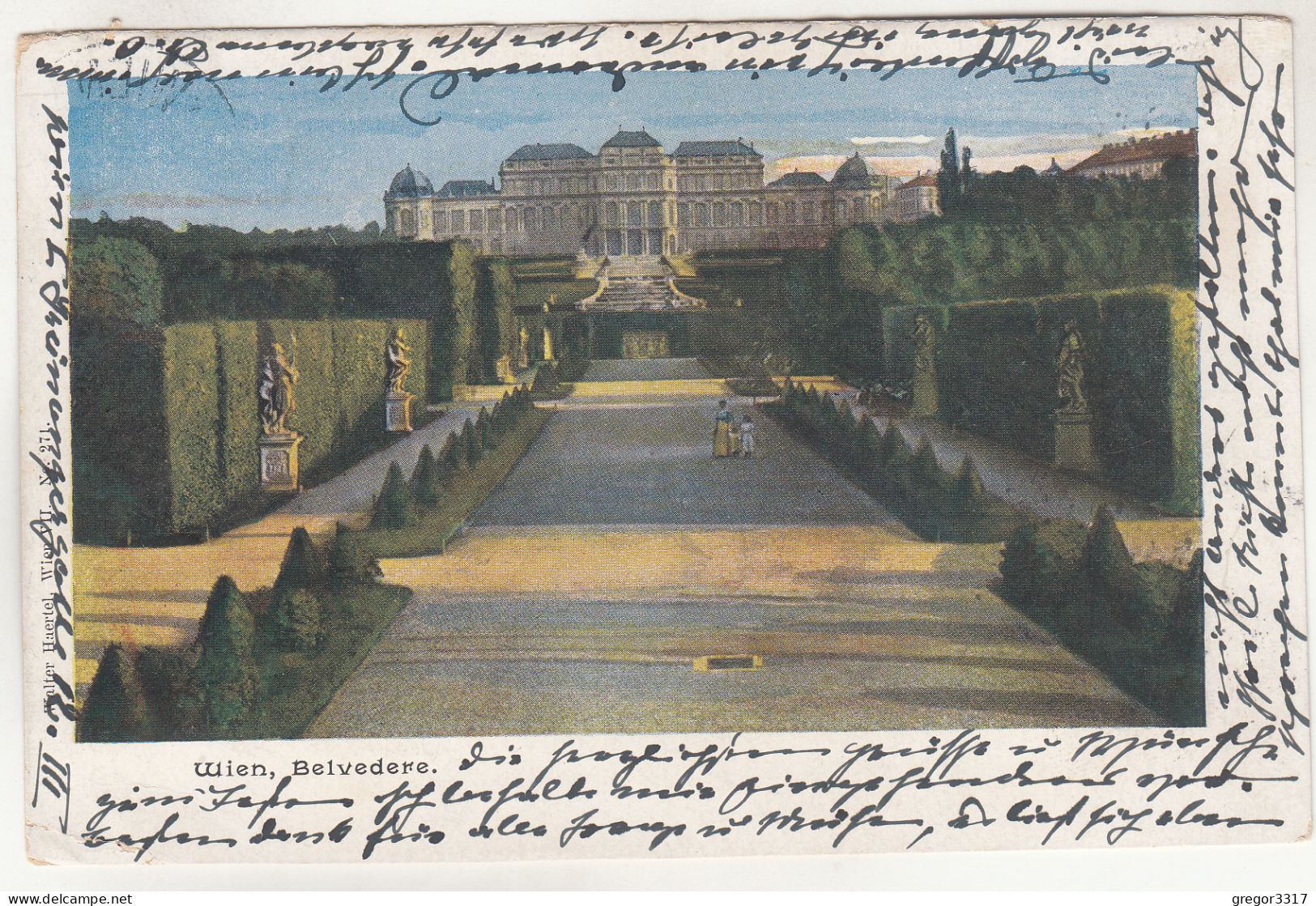 D4681) WIEN - BELVEDERE - Litho - 23.12.1900 - Belvedere